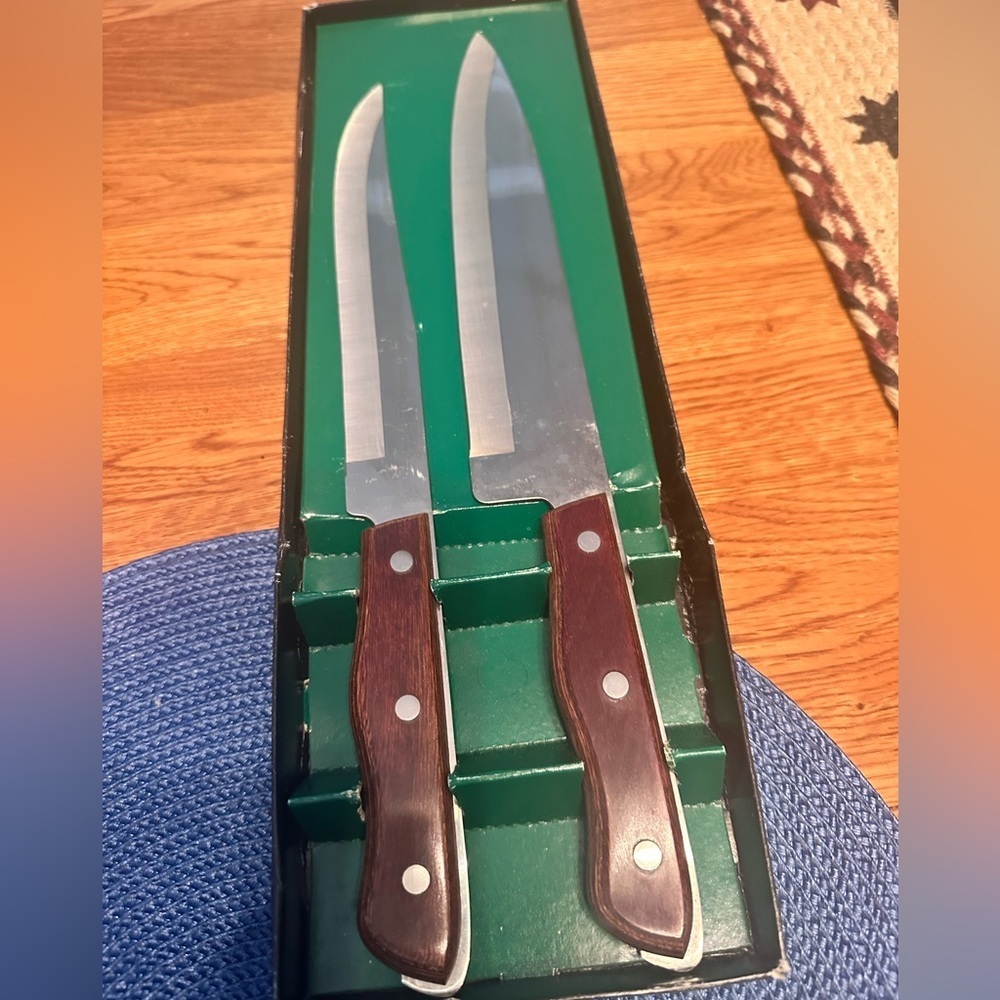 Maxam Steel vintage Japanese knife set - Picture 1 of 8